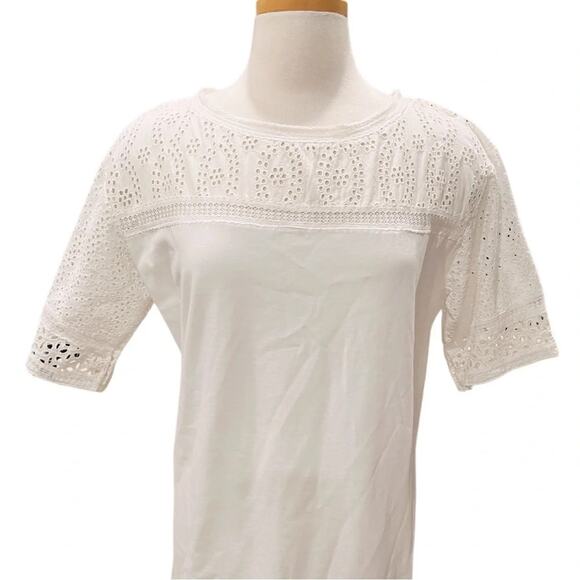 Lauren Ralph Lauren Eyelet Cotton Shirtdress Size Large NWT - Picture 4 of 7